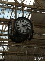 The clock at Waterloo Station