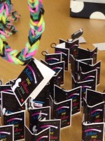 The loom bands giveaways.