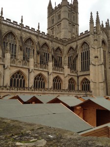 Bath, preparing for its Christmas markets.
